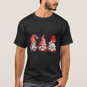 Camiseta Feliz Natal Gnomos Papai Noel Clássico T