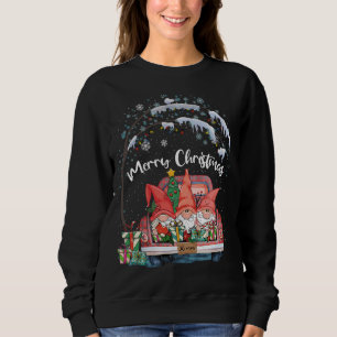 Camiseta Feliz Natal Gnomos Red Truck Snow Xmas Tree Pa