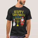 Camiseta Feliz Natal Hanukkah Hanukkah Pajamas Chan<br><div class="desc">Feliz Natal Hanukkah Pajamas Chanukah PJs</div>