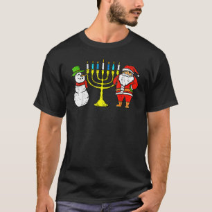 Camiseta Feliz Natal Hanukkah Hanukkah Pajamas Chan