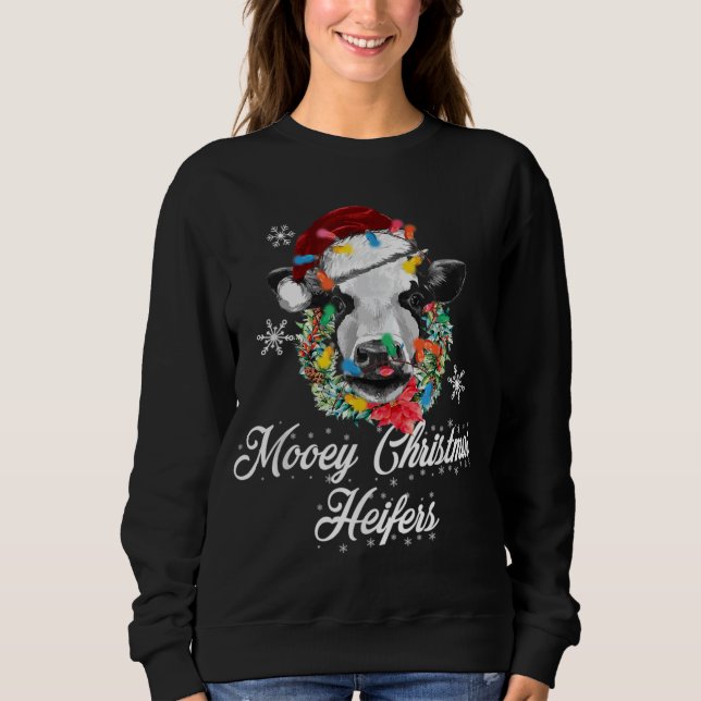Camiseta Feliz Natal Heifers Xadrezes de Buffalo (Frente)