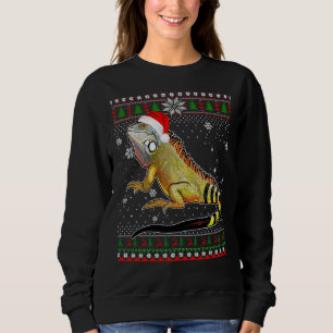 Camiseta Feliz Natal Iguana Hat Papais noeis Em Snow Ugl