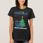 Camiseta Feliz Natal Judeu Hanukkah Chanu<br><div class="desc">Feliz Natal Judeu Hanukkah Chanukah</div>