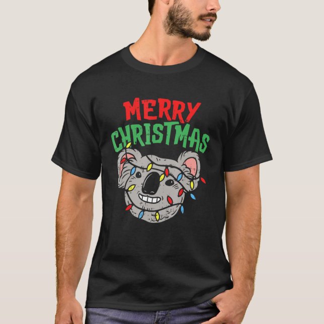 Camiseta Feliz Natal Koala Austrália (Frente)