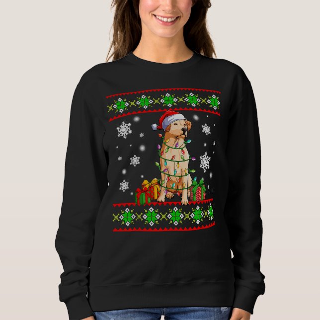 Camiseta Feliz Natal Labrador Retriever (Frente)