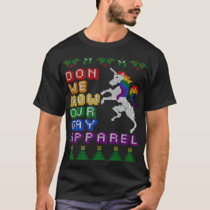 Camiseta Feliz Natal LGBT Não vamos agora ao nosso roupa ga