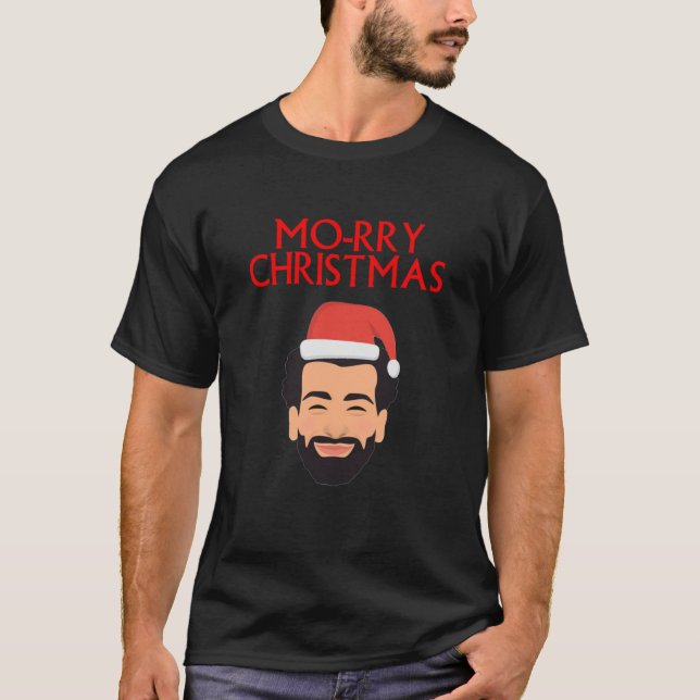Camiseta Feliz Natal Liverpool FC Mo Salah (Frente)