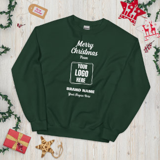 Camiseta Feliz Natal Logotipo Marca Nome Slogan Funcionario