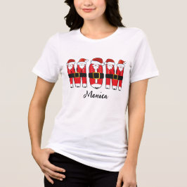 Camiseta Feliz Natal mamãe Nome personalizado