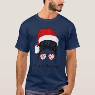 Camiseta Feliz Natal Mensagem Bun Engraçado Família Xmas