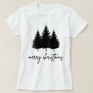 Camiseta Feliz Natal minimalista Férias