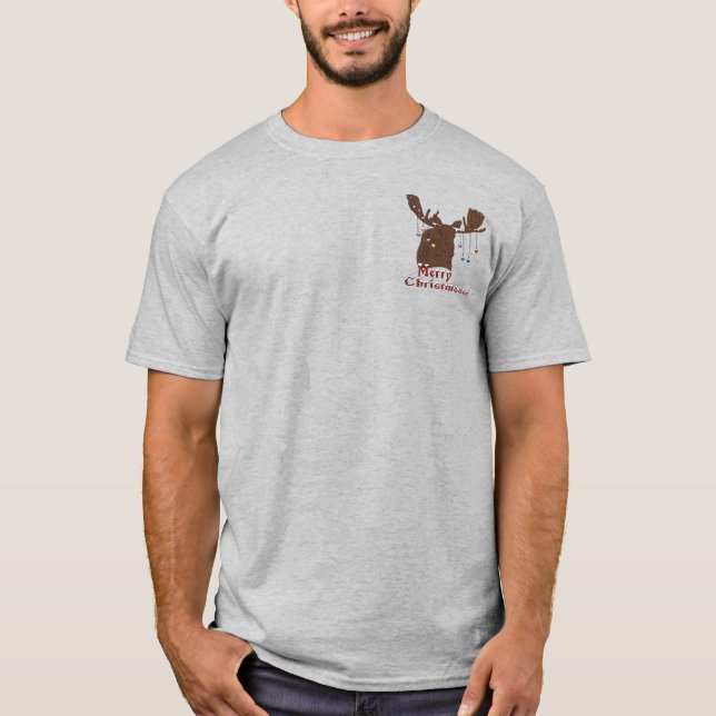 Camiseta Feliz Natal Moose (Frente)