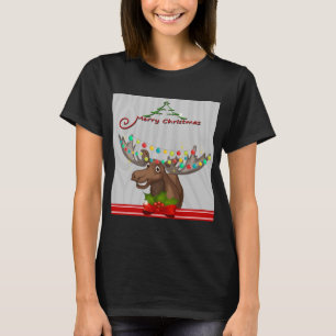 Camiseta Feliz Natal Moose