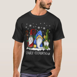 Camiseta Feliz Natal - Natal da Família dos Gnomos