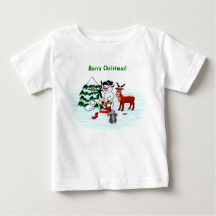 Camiseta Feliz Natal! Neve com Amigos