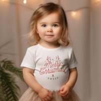 Feliz Natal Nome da Família Reindeer Holiday