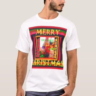 Camiseta Feliz Natal O mundo à minha volta é feliz