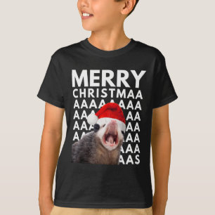 Camiseta Feliz Natal Ogambm Gritando Homens Divertidos Ki