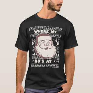 Camiseta Feliz Natal Pai Natal Claus Ho Ho Sueco Feio