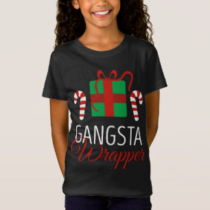 Camiseta Feliz Natal Pajama Gangsta Wrapper Natal