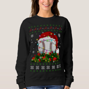 Camiseta Feliz Natal Pajama Luz Baseball Spor
