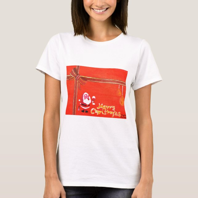 Camiseta Feliz Natal Papai Noel (Frente)