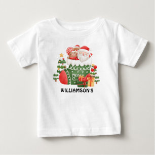 Camiseta Feliz Natal Papai Noel Diz Personalizado