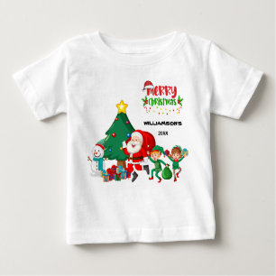 Camiseta Feliz Natal Papai Noel Diz Personalizado