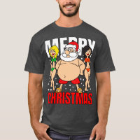 Feliz Natal Papai Noel Nadando troncos