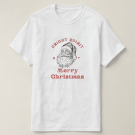 Camiseta Feliz Natal Papai Noel vintage para famílias 