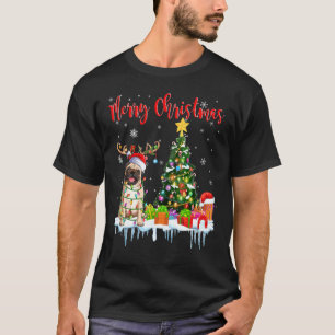 Camiseta Feliz Natal Papais noeis das Luzes de Natal Bonita