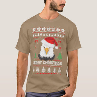 Camiseta Feliz Natal Papais noeis de águia doce Feliz Natal