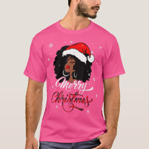 Camiseta Feliz Natal Papais noeis de Xadrez de Buffalo Afro
