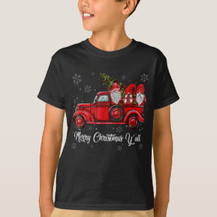 Camiseta Feliz Natal, Papais noeis dos Gnomos Retro Caminhã