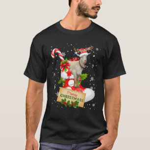 Camiseta Feliz Natal Papais noeis Engraçados Reindeer Goat 