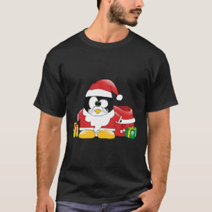 Camiseta Feliz Natal Papais noeis Linux