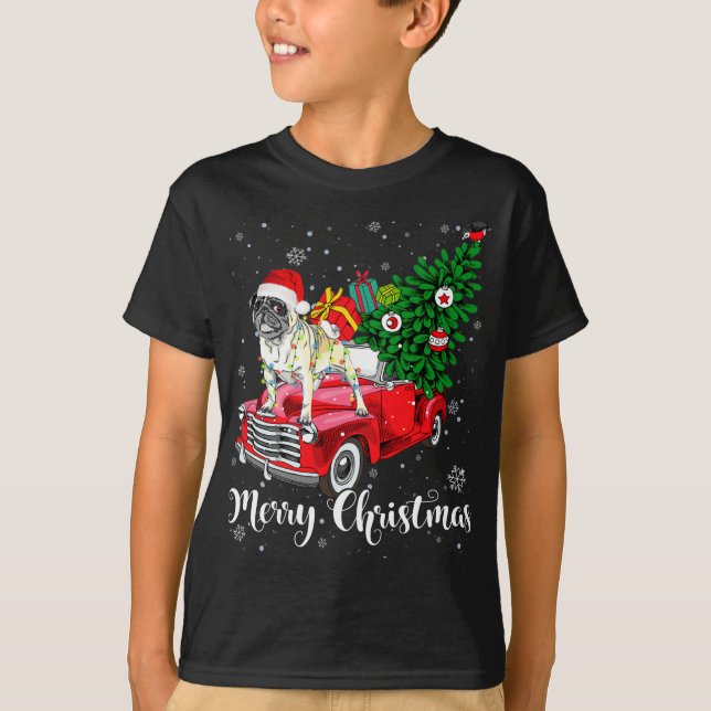 Camiseta Feliz Natal Papais noeis Lover Vermelho Leve Camin (Frente)
