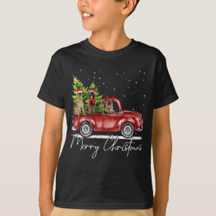 Camiseta Feliz Natal Papais noeis Malinois Belgas Caminhão
