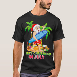 Camiseta Feliz Natal Papais noeis Mele Kalikimaka Surf de s