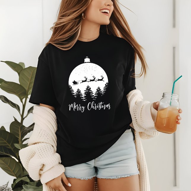 Camiseta Feliz Natal Papais noeis Reindeer (Criador carregado)