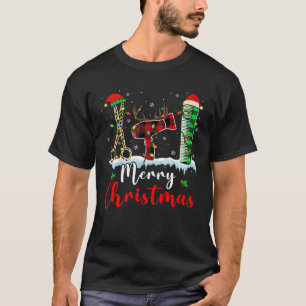 Camiseta Feliz Natal Papais noeis Reindeer ELF Hairstyl