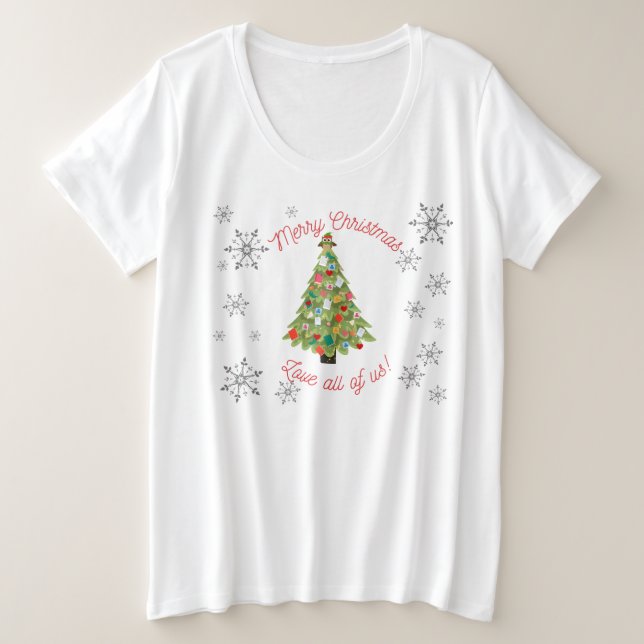 Camiseta Feliz Natal para amantes de livros este feriado (Frente do Design)