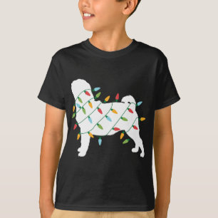 Camiseta Feliz Natal para Cachorro Vestido Luzes de Natal