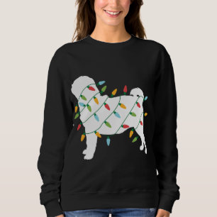 Camiseta Feliz Natal para Cachorro Vestido Luzes de Natal
