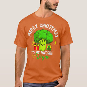 Camiseta Feliz Natal Para Meu Vegan Favorito Engraçado Vegg