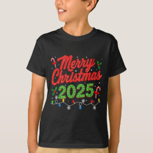 Camiseta Feliz Natal Para Mulheres Homens Meninos Jovens Na