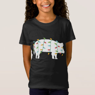 Camiseta Feliz Natal para o Amante de os animais das Luzes 