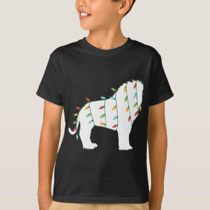 Camiseta Feliz Natal para o Amante de os animais das Luzes