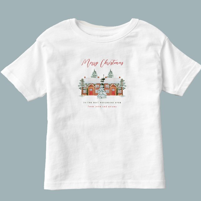 Camiseta Feliz Natal para os melhores vizinhos de sempre (Criador carregado)