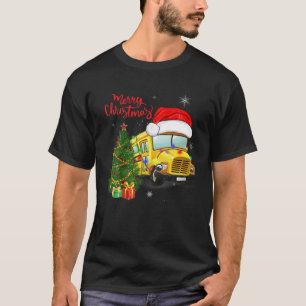 Camiseta Feliz Natal para os motoristas de ônibus da escol